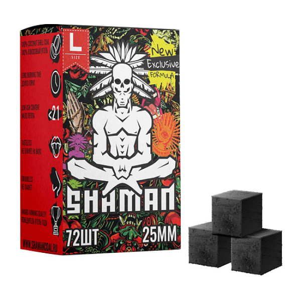 Кокосовый уголь Shaman 25мм в Воркуте