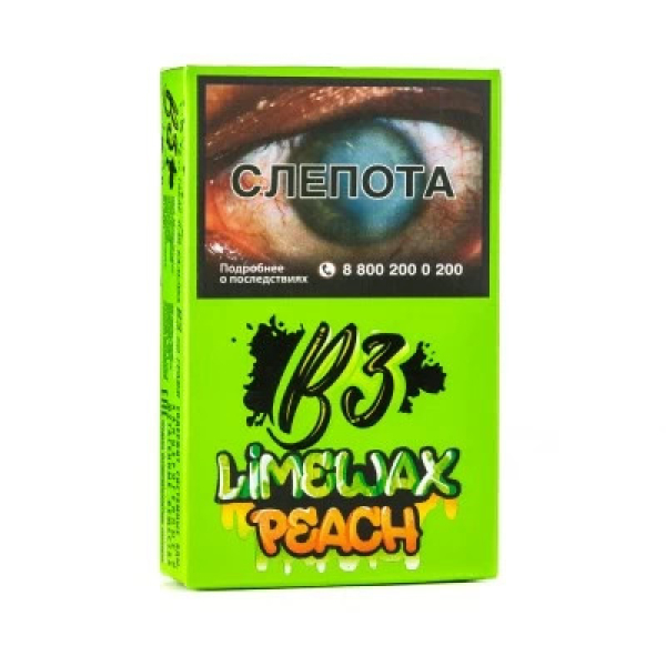 Табак B3 Limewax peach (Персик Лайм) 50 гр в Воркуте