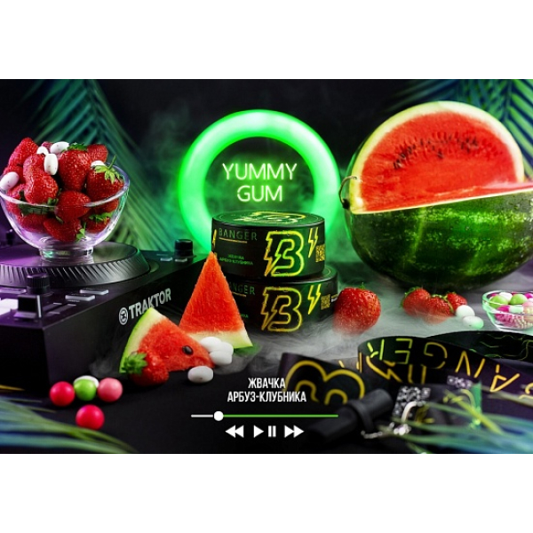 Табак Banger Yummy gum 100 грамм в Воркуте