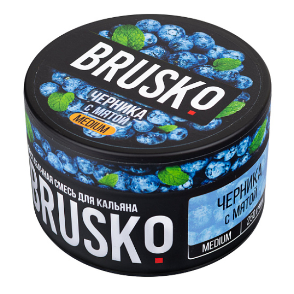 Смесь BRUSKO ЧЕРНИКА С МЯТОЙ (MEDIUM) 250 гр в Воркуте