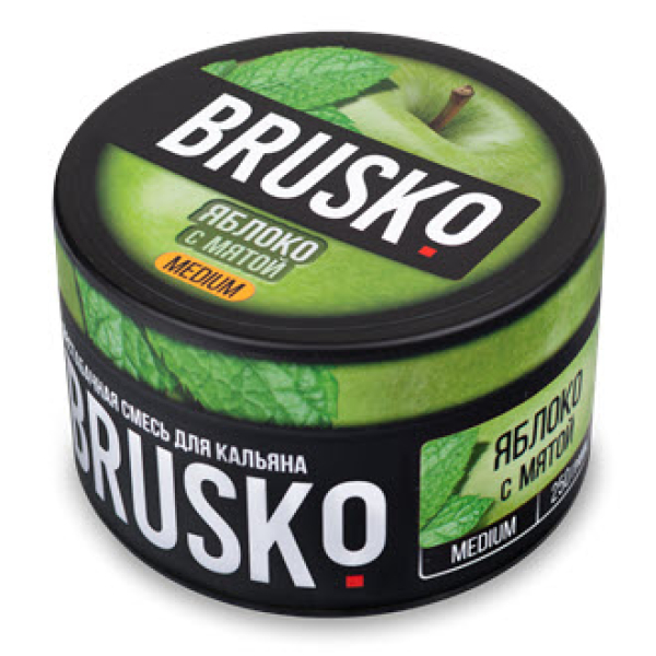 Смесь BRUSKO ЯБЛОКО С МЯТОЙ (MEDIUM) 250 гр в Воркуте