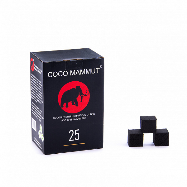 Уголь Cocomammut 25мм для кальяна - 1кг (72 шт) в Воркуте