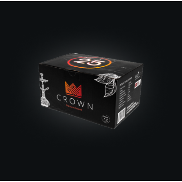 Уголь Crown 25 мм для кальяна (72 шт.) в Воркуте