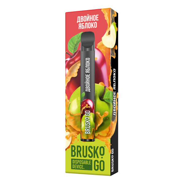 Одноразовая электронная сигарета Brusko Go Двойное яблоко 800 затяжек в Воркуте