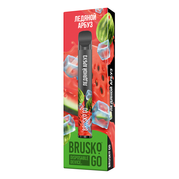 Одноразовая электронная сигарета Brusko Go Ледяной Арбуз 800 затяжек в Воркуте