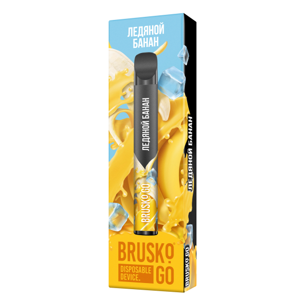 Одноразовая электронная сигарета Brusko Go Ледяной Банан 800 затяжек в Воркуте
