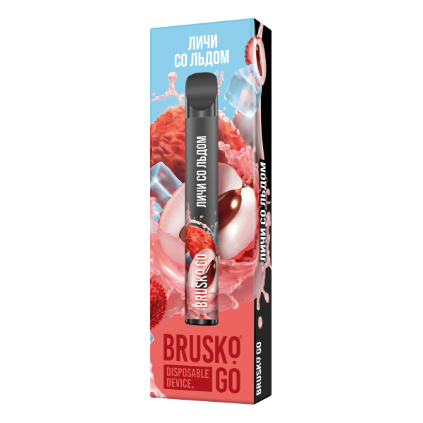 Одноразовая электронная сигарета Brusko Go Личи Со Льдом 800 затяжек в Воркуте