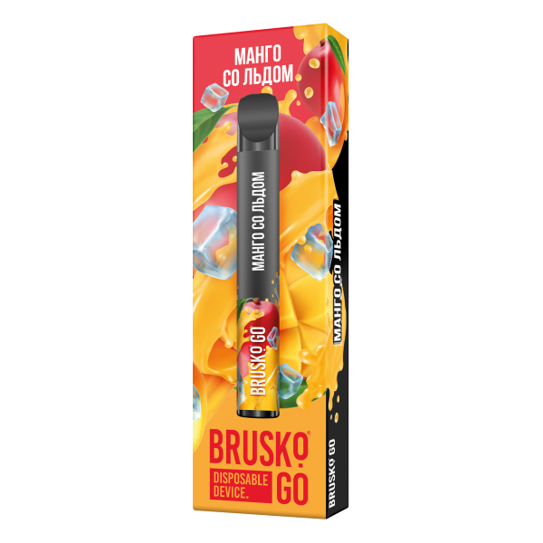 Одноразовая электронная сигарета Brusko Go Манго Со Льдом 800 затяжек в Воркуте