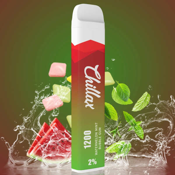 Chillax Watermelon Mint bubble gum (Арбуз Мятная жвачка), 1200 тяг в Воркуте