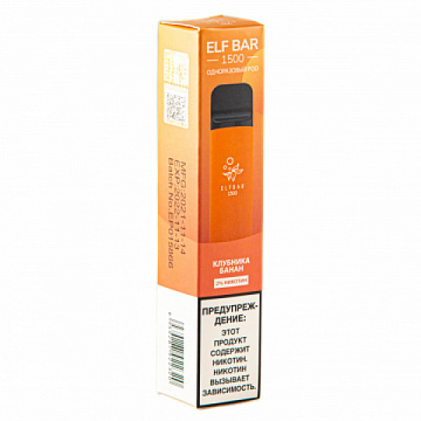 ELFBAR STRAWBERRY BANANA, 1500 тяг в Воркуте