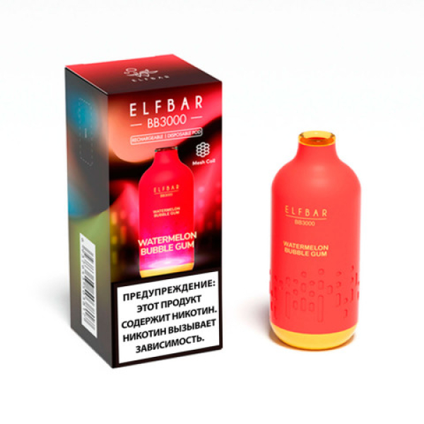 Elfbar BB3000 Арбузная жвачка, 3000 тяг в Воркуте