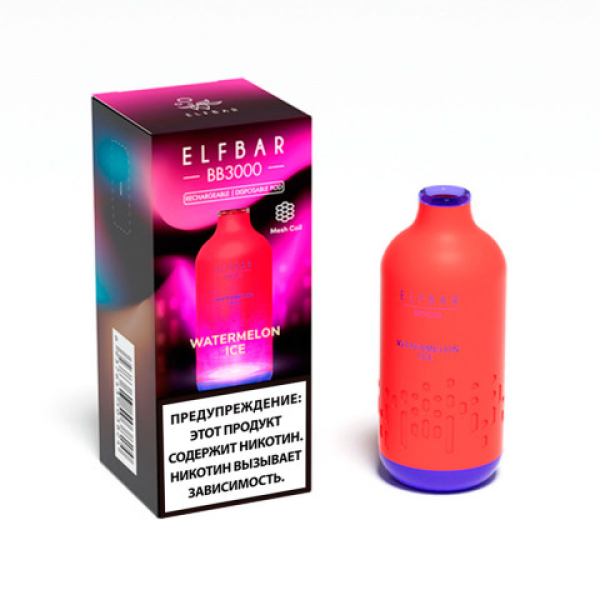 Elfbar BB3000 Арбузный лед, 3000 тяг в Воркуте