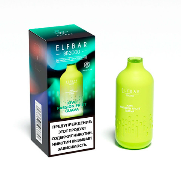 Elfbar BB3000 Киви маракуйя гуава, 3000 тяг в Воркуте