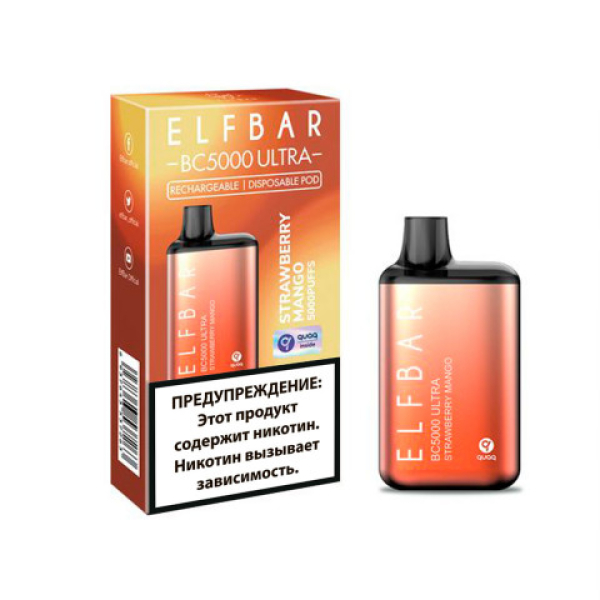 Elfbar BC5000 (Клубника манго), 5000 тяг в Воркуте