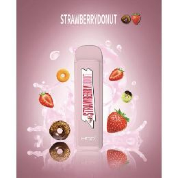 HQD MEGA Strawberry Donut (Клубничный Пончик), 1800 тяг в Воркуте