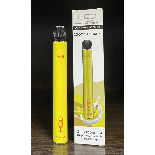 HQD melo banana milk (банановое молочко) 1000 затяжек в Воркуте