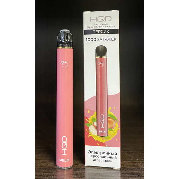 HQD melo peach (персик) 1000 затяжек в Воркуте