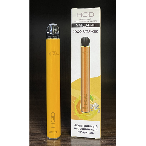 HQD melo tangerine (мандарин) 1000 затяжек в Воркуте