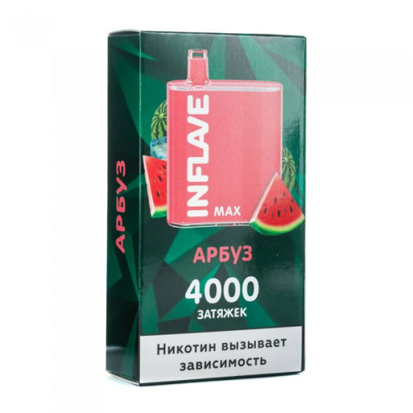 INFLAVE MAX Арбуз, 4000 тяг в Воркуте