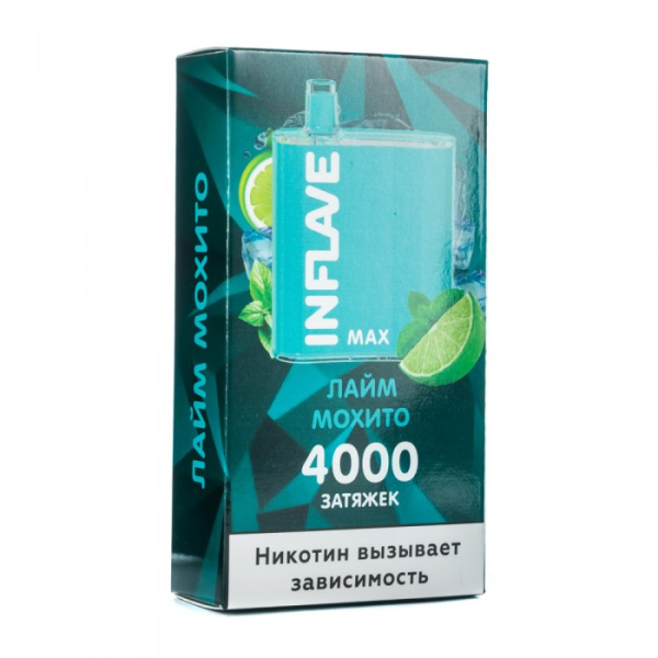 INFLAVE MAX Лайм мохито, 4000 тяг в Воркуте