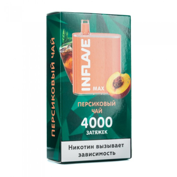 INFLAVE MAX Персиковый чай, 4000 тяг в Воркуте