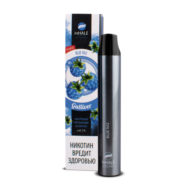 inHale Guliver Hard Blue Razz (Ежевика) 1500 затяжек в Воркуте