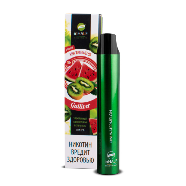 inHale Guliver Hard Kiwi Watermelon (Киви Арбуз) 1500 затяжек в Воркуте