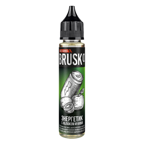 Жидкость Brusko Salt Энергетик С Яблоком И Киви 30 мл в Воркуте