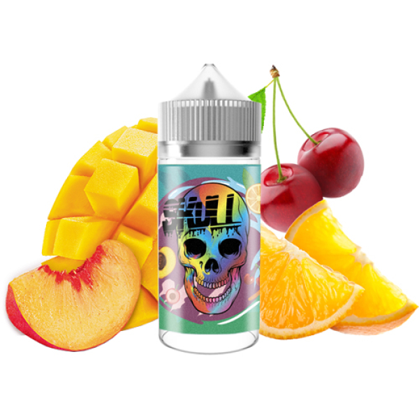 Жидкость SKULL Fruit Bomb (Персик Мандарин Ледяная Вишня) (100 мл, 0 мг/мл) в Воркуте