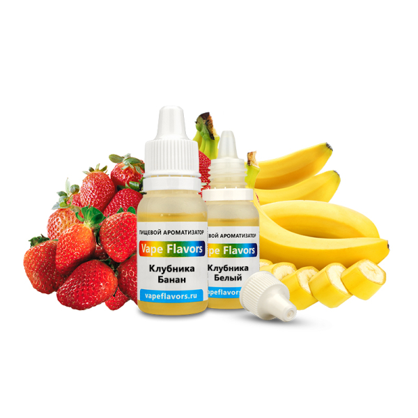 Ароматизатор Vape Flavors Клубника Банан 10мл в Воркуте