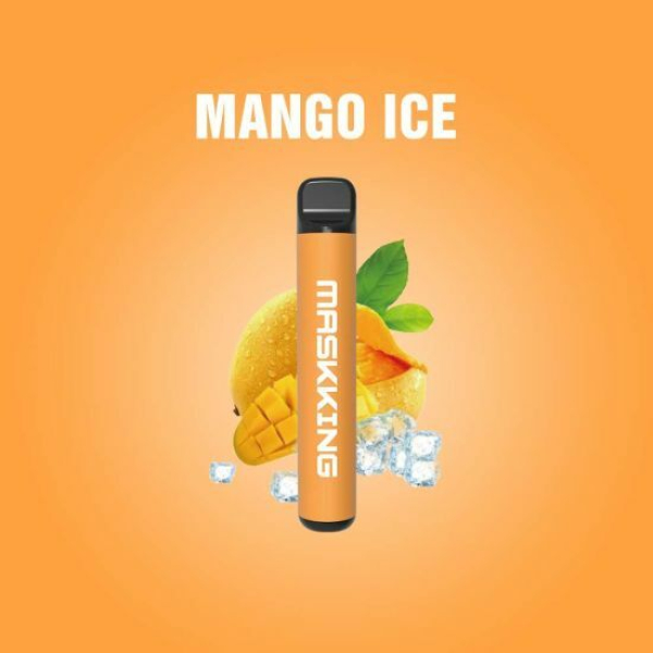 Одноразовая электронная сигарета Maskking High Pro Mango Ice (Манговый Лёд) 1000 затяжек в Воркуте