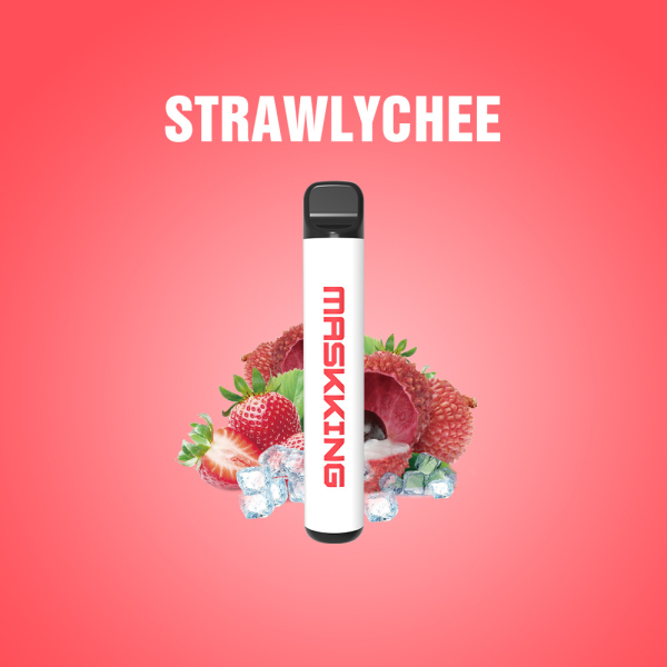 Одноразовая электронная сигарета Maskking High Pro Strawlychee (Клубника Личи) 1000 затяжек в Воркуте