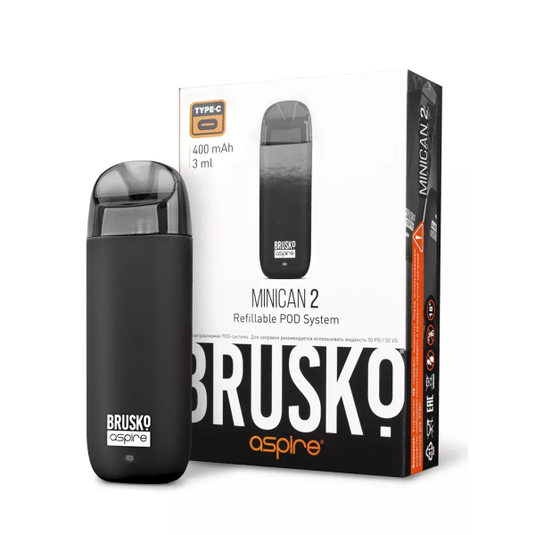 Brusko MINICAN 2 (400 мАч, Черный) в Воркуте