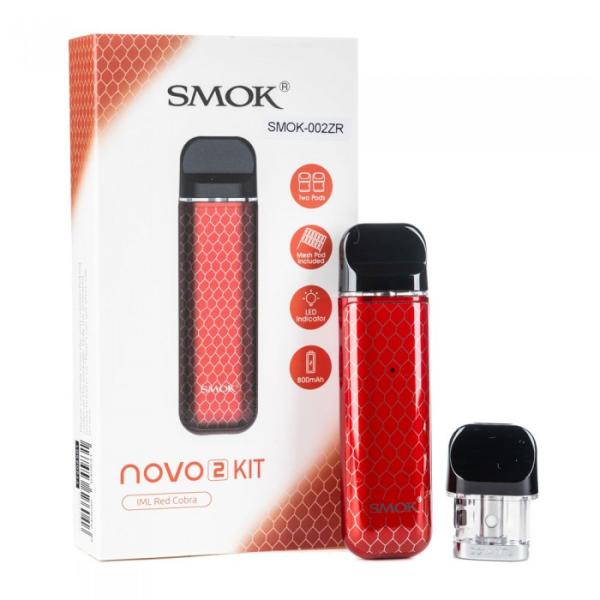 POD-система SMOK Novo 2 Pod 800 mAh Red Carbon в Воркуте
