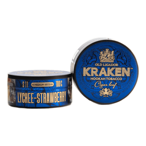 Табак Kraken Medium Seco Lychee strawberry (Личи и клубника) 100 гр в Воркуте