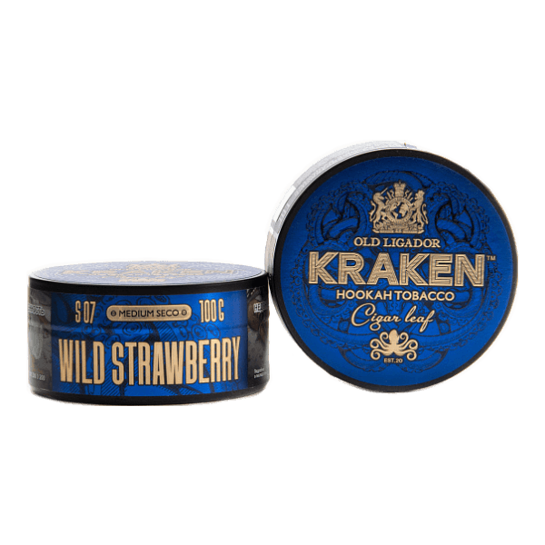 Табак Kraken Medium Seco wild strawberry (Земляника) 100 гр в Воркуте
