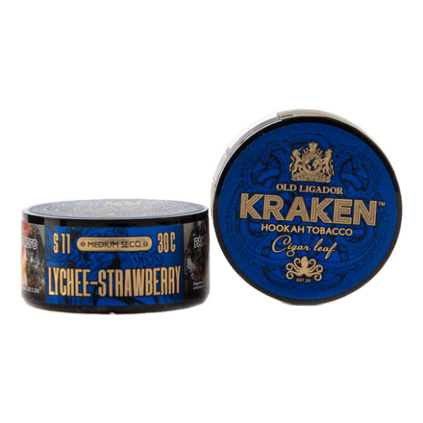 Табак Kraken Medium Seco Lychee strawberry (Личи и клубника) 30 гр в Воркуте