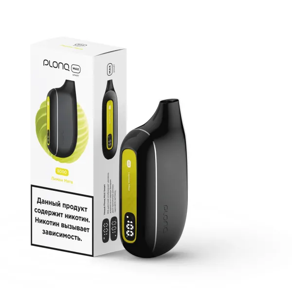 Plonq Max Smart Лимон Мята (8000 Затяжек) 20 Мг в Воркуте