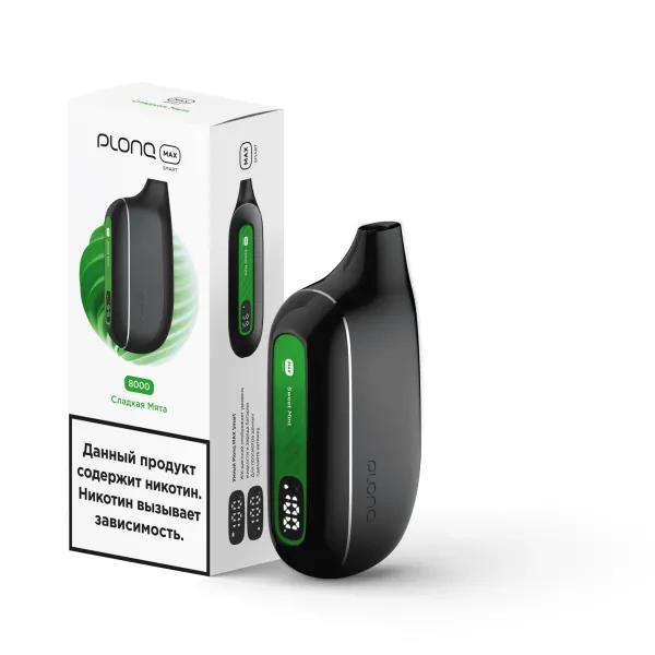 Plonq Max Smart Сладкая Мята (8000 Затяжек) 20 Мг в Воркуте