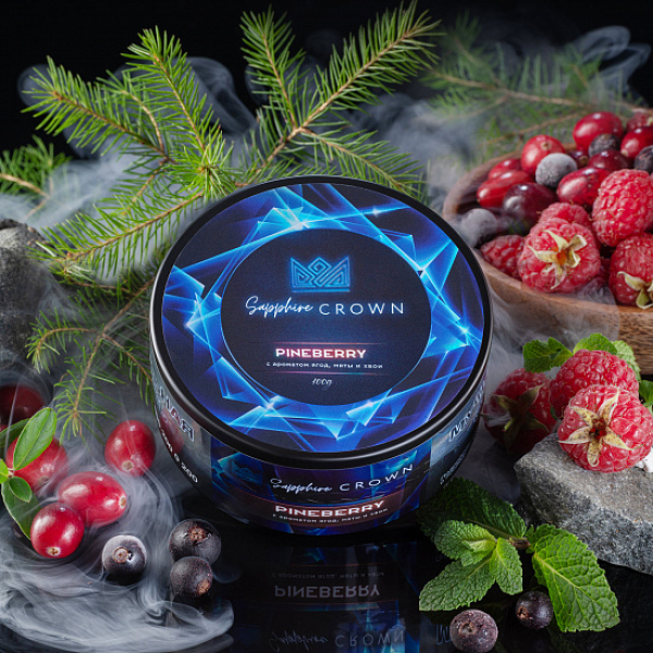 Табак Sapphire Crown Pineberry (Ягоды хвоя Мята) 100 гр в Воркуте