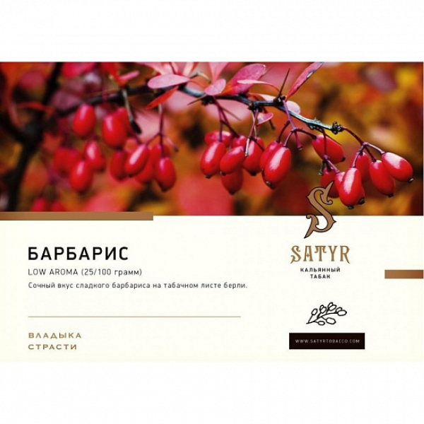Табак Satyr Barberry 100 грамм в Воркуте