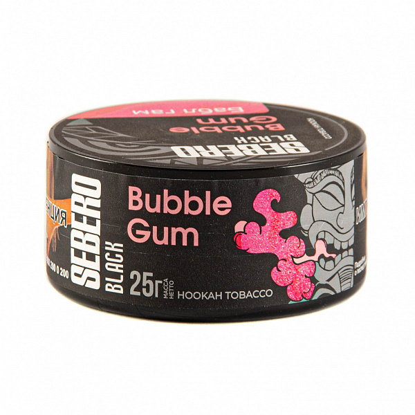 Табак SEBERO BLACK BUBBLE GUM 25 гр в Воркуте