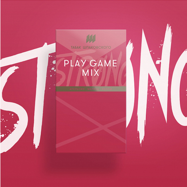 Табак Шпаковского Strong Play game mix (Апельсин Малина Холод) 40 гр в Воркуте