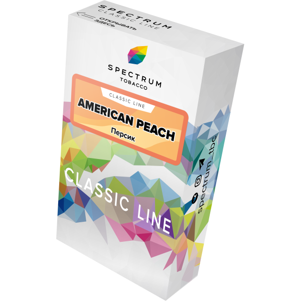 Табак Spectrum Classic american peach 40 грамм в Воркуте