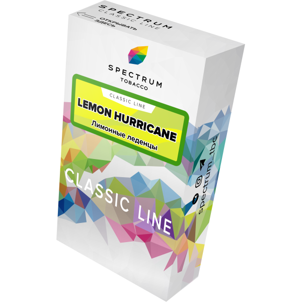 Табак Spectrum Classic lemon hurricane 40 грамм в Воркуте