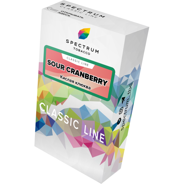 Табак Spectrum Classic sour cranberry 40 грамм в Воркуте