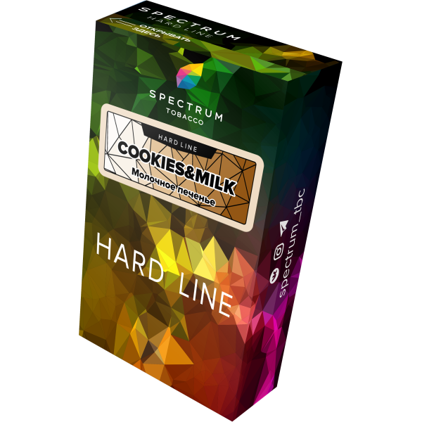 Табак Spectrum Hard cookies milk 40 грамм в Воркуте