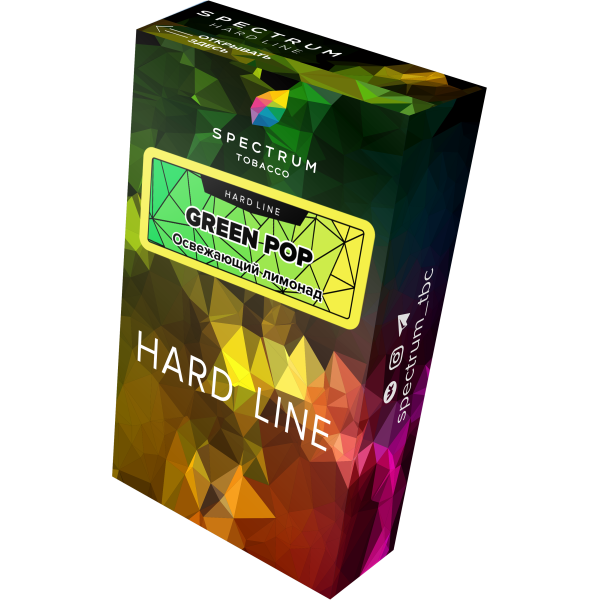 Табак Spectrum Hard green pop 40 грамм в Воркуте