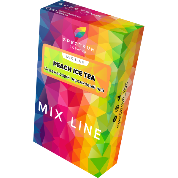 Табак Spectrum Mix Line Peach Ice Tea 40 грамм в Воркуте