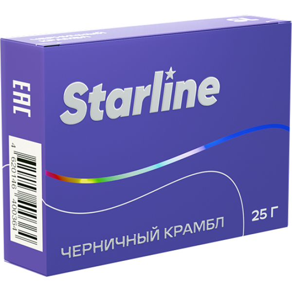 Табак Starline Черничный крамбл 25 гр в Воркуте